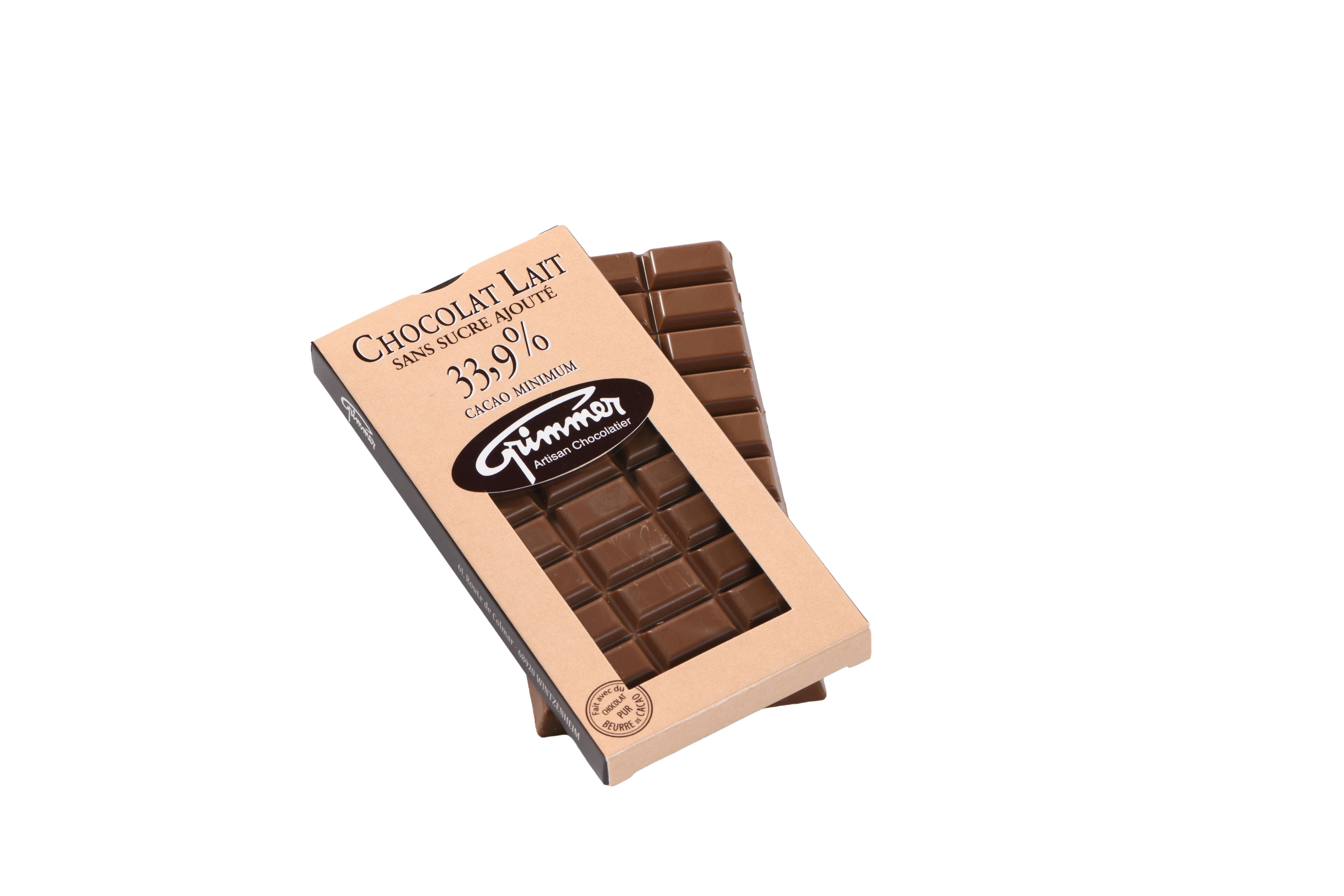 Tablette Lait 33,9% édulcorant