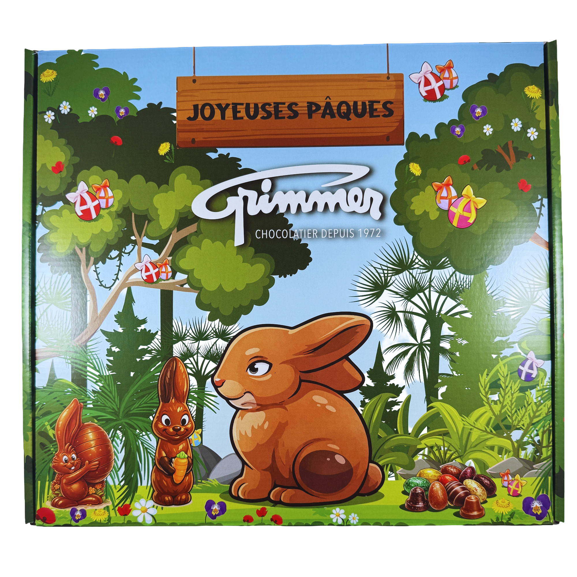 Boîte joyeuses Pâques