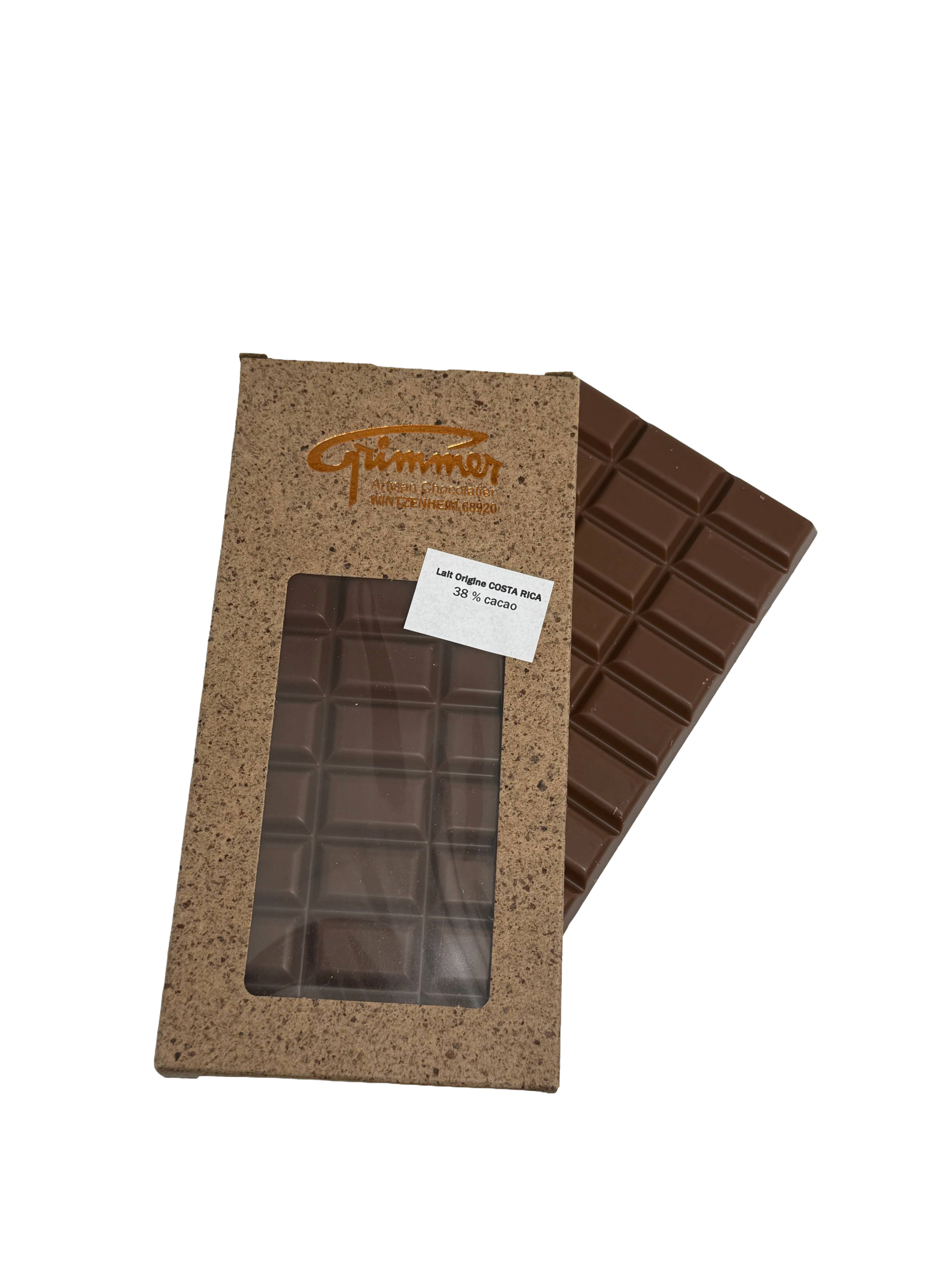 Tablette Lait 38% Costa Rica